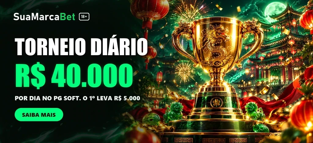 TORNEIO DIÁRIO PG SOFT: R$40.000 EM JOGO POR DIA!
